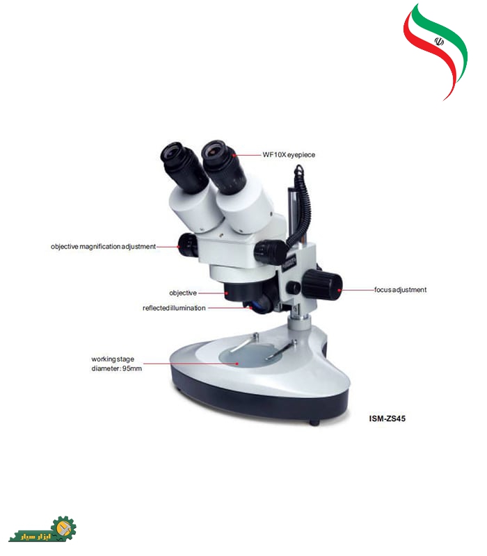 میکروسکوپ زوم استریو اینسایز کد ISM-ZS45