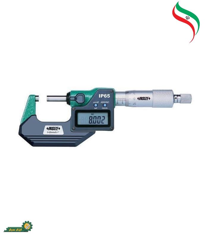 میکرومتر خارج سنج دیجیتال ضدآب اینسایز 3108-25A